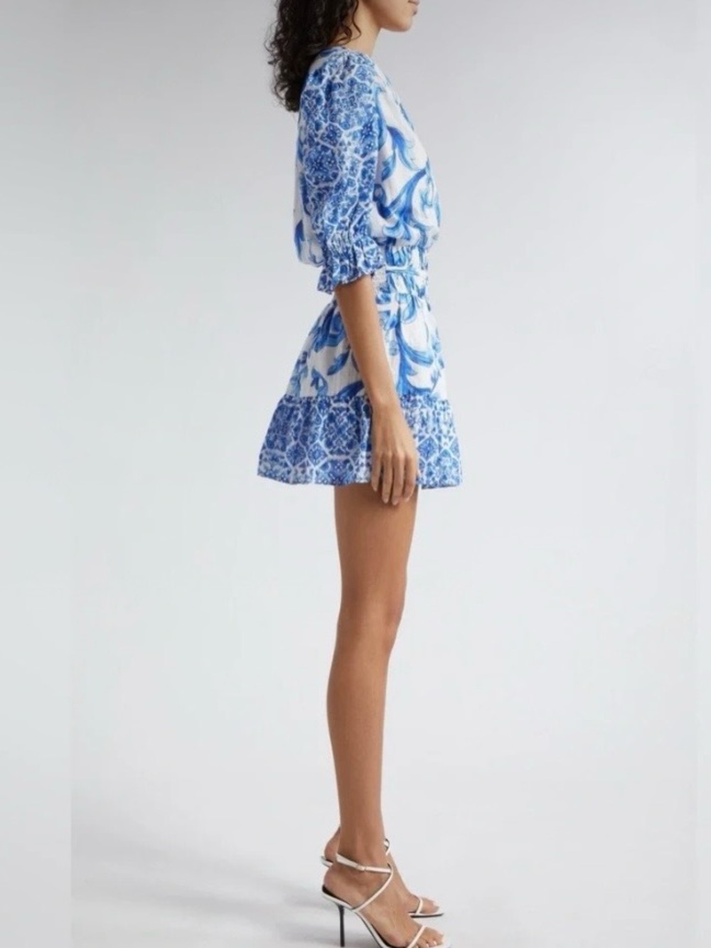Ramy Brook Susan V-Neck Mini Dress Size L MSRP $395 - Picture 3 of 10